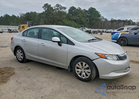 2012 Honda Civic Lx z USA, uszkodzony, nr VIN 2HGFB2F50CH318091